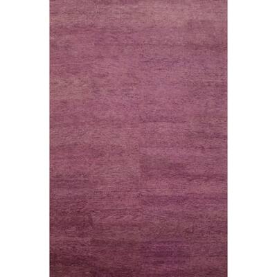 Hand Knotted Oriental 100% Wool Carpet Modern Modern Purples Gabbeh Area Rug - 11' 5'' X 8' 1''