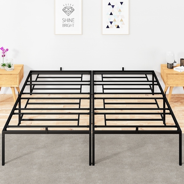 For box spring metal sales bed frame full