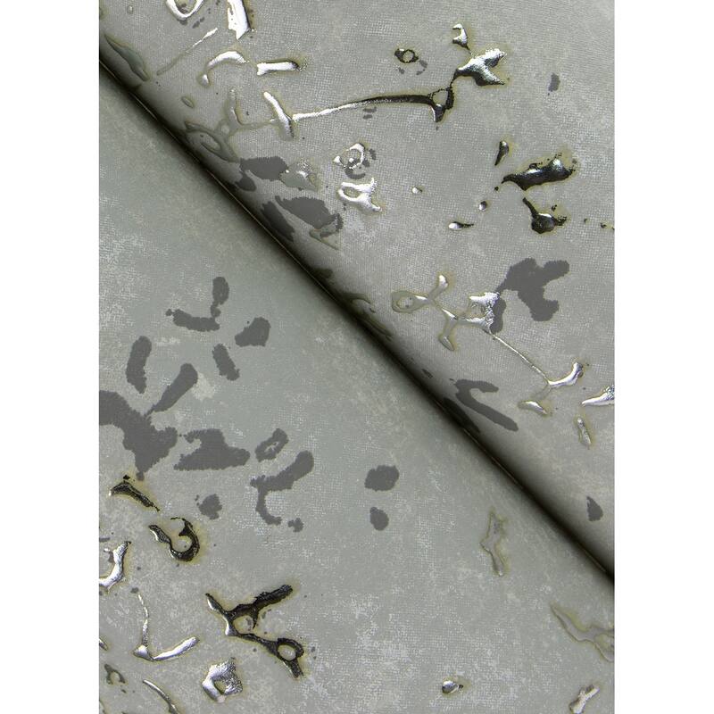 A-Street Prints Arian Silver Inkburst Wallpaper