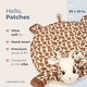 preview thumbnail 2 of 4, Bearington Baby Patches 30 x 30 Inch Giraffe Plush Tummy Time Mat, Nursery Décor Blanket - Multi