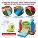 preview thumbnail 10 of 10, Candy Land Theme Kids Inflatable Bounce House with 735W Air Blower - 12.5ft x 11.5ft x 8ft (L x W x H)