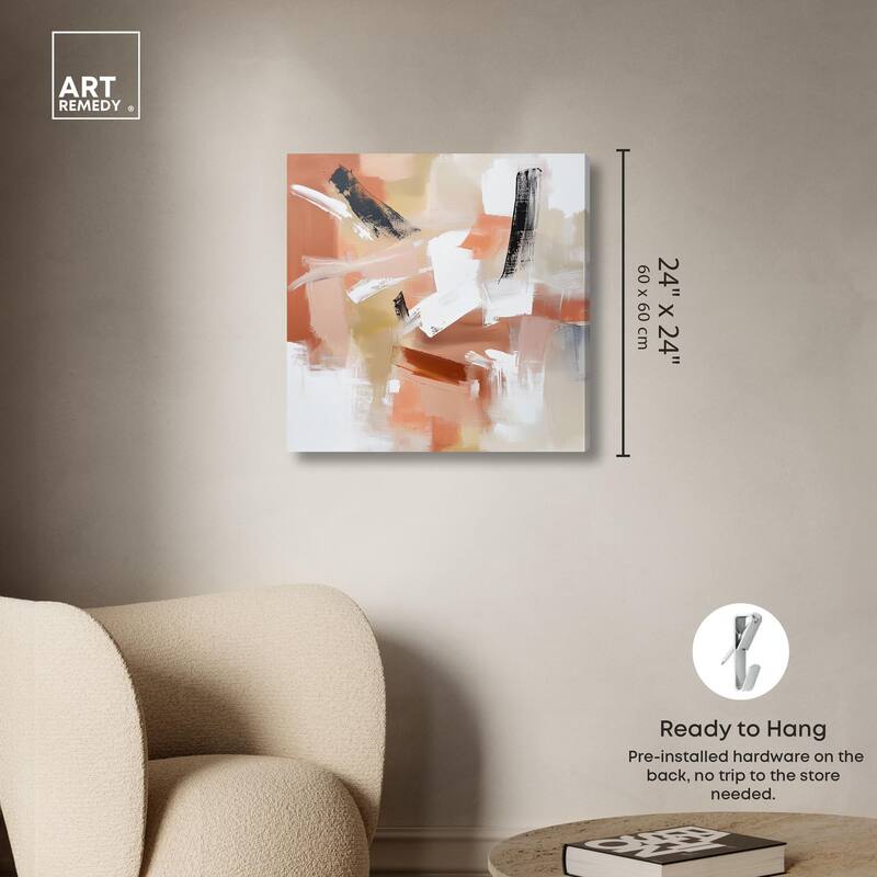 Rose and Rust III Canvas by Art Remedy, Gallery Wrapped