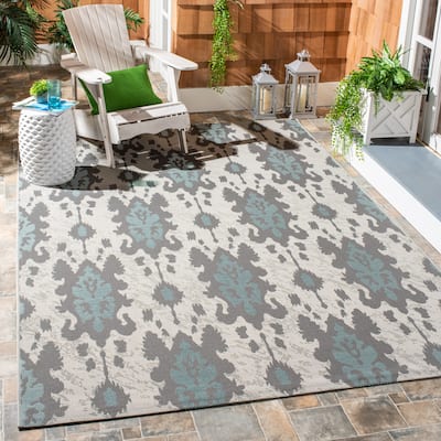 SAFAVIEH Courtyard Simonetta Indoor/ Outdoor Waterproof Patio Backyard Rug