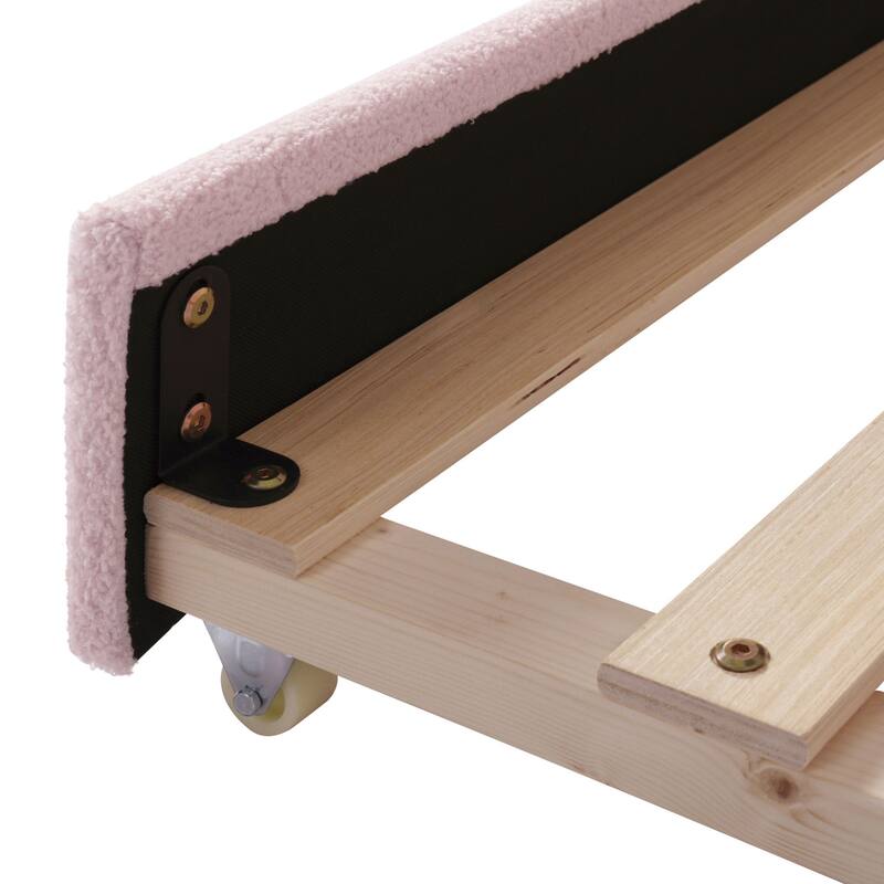 Sofa bed with storage arms, trundle bed and Bluetooth stereo