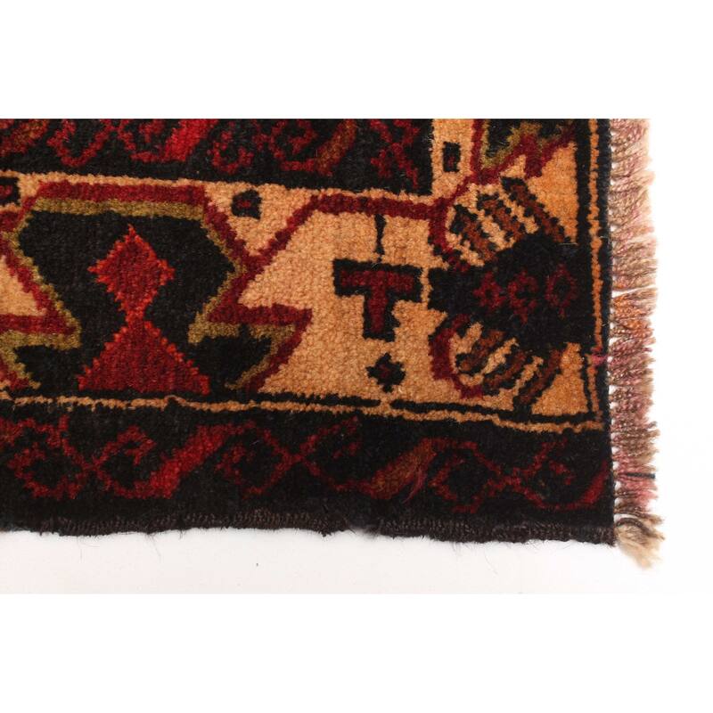 ECARPETGALLERY Hand-knotted Teimani Dark Grey Wool Rug - 2'11 x 4'4