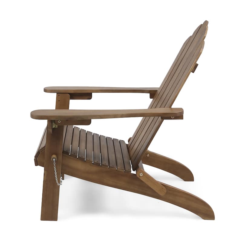 Hollywood Foldable Acacia Adirondack Chair by Christopher Knight Home
