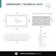 preview thumbnail 17 of 17, Premium White Fireclay Kitchen Sink for Home, Farmhouse (Grid & Strainer Included)