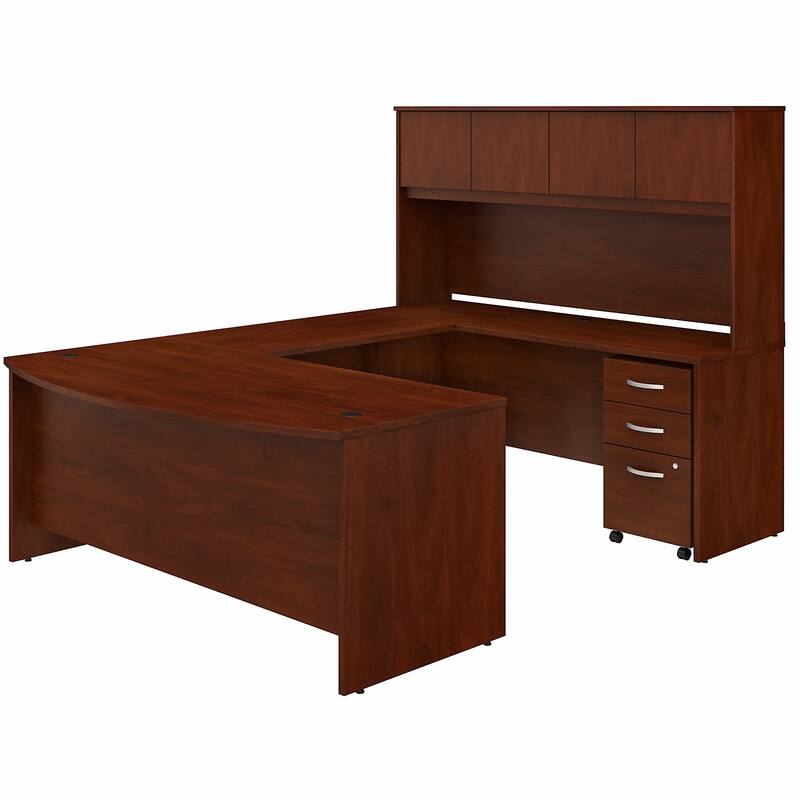 Studio C 72W U Desk with Hutch and Drawers by Bush Business Furniture