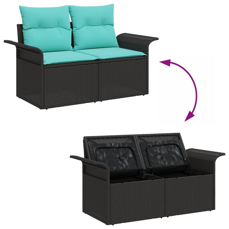 vidaXL 6/7 Piece Garden Sofa Set with Cushions - 95.5×52.2×27.2