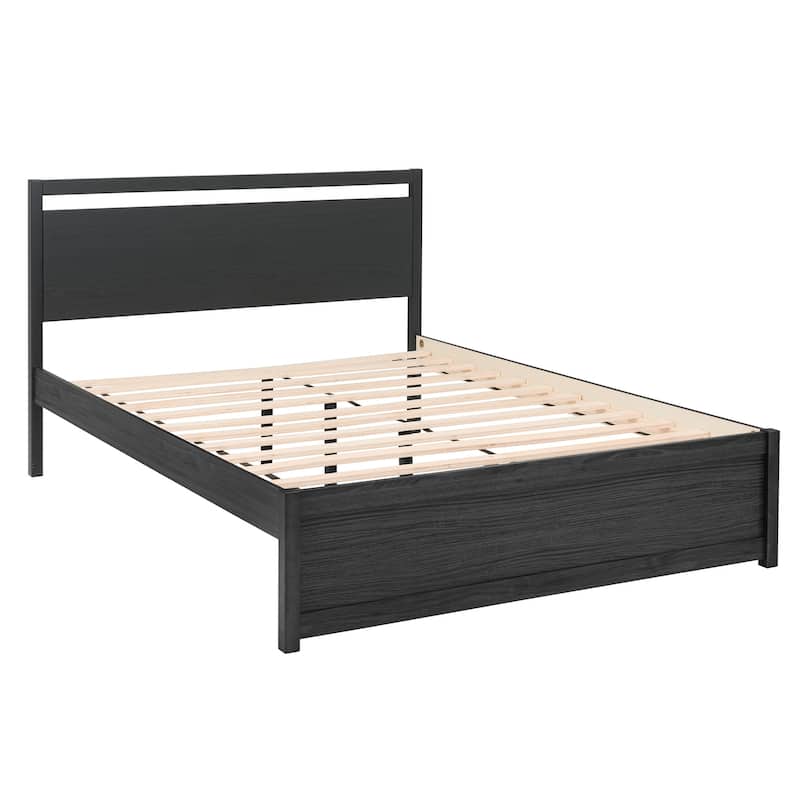Wimberley Wood Finish Panel Platform Queen Bed by iNSPIRE Q Modern