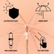 preview thumbnail 19 of 18, Horizon Coastal Scalloped Edge Beach Umbrella with Fringe, Push-Button Tilt, UV 50 Outdoor Canopy and Portable Carry Bag