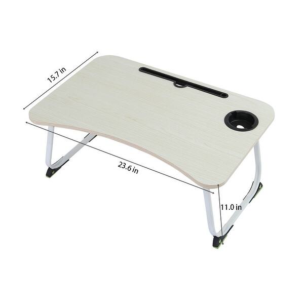 Large Bed Tray Foldable Portable Multifunction Desk Lazy Table 23.6x15.7x11 inch Bed Bath