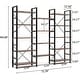 preview thumbnail 7 of 60, Large Triple Wide 5-Shelf Etagere Bookcase