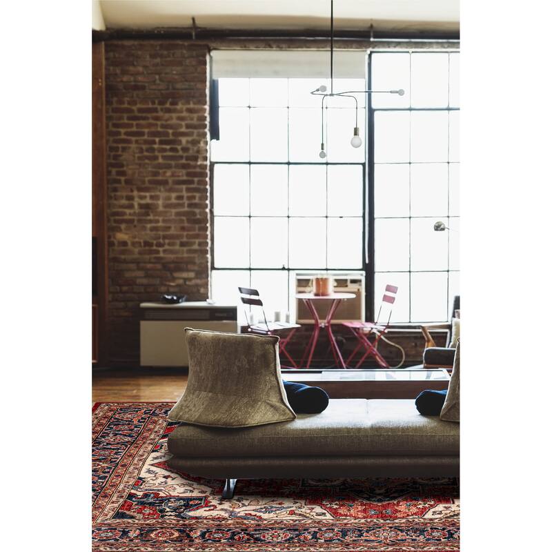 ECARPETGALLERY Hand-knotted Aryana Red Wool Rug - 8'3 x 10'0