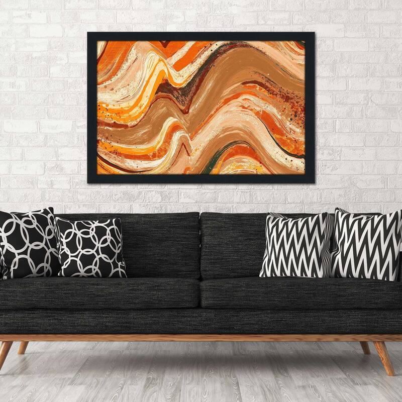 "New Concept Orange Abstract (Horizontal)" Print on Acrylic