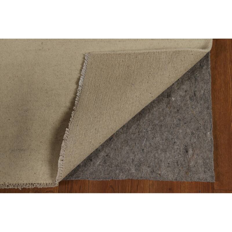 Solid Gabbeh Oriental Runner Rug Handmade Wool Carpet - 3'3"x 6'10"