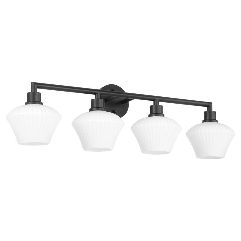 Quorum International 5221-4 Belinder 4 Light 33" Wide Vanity Light - Matte Black