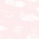 preview thumbnail 3 of 6, Galerie Wallcoverings Tiny Tots 2 Billowing Clouds Non-woven Matte Wallpaper Roll 33 feet x 21 inches - Pink