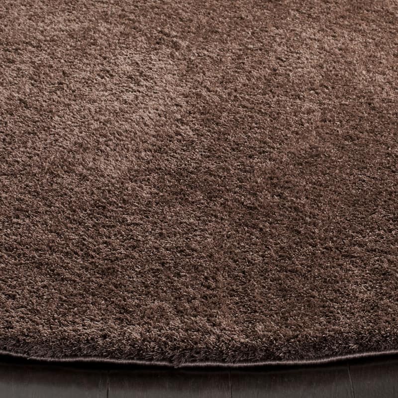 SAFAVIEH Velvet Shag Eusebia Solid Polyester Rug