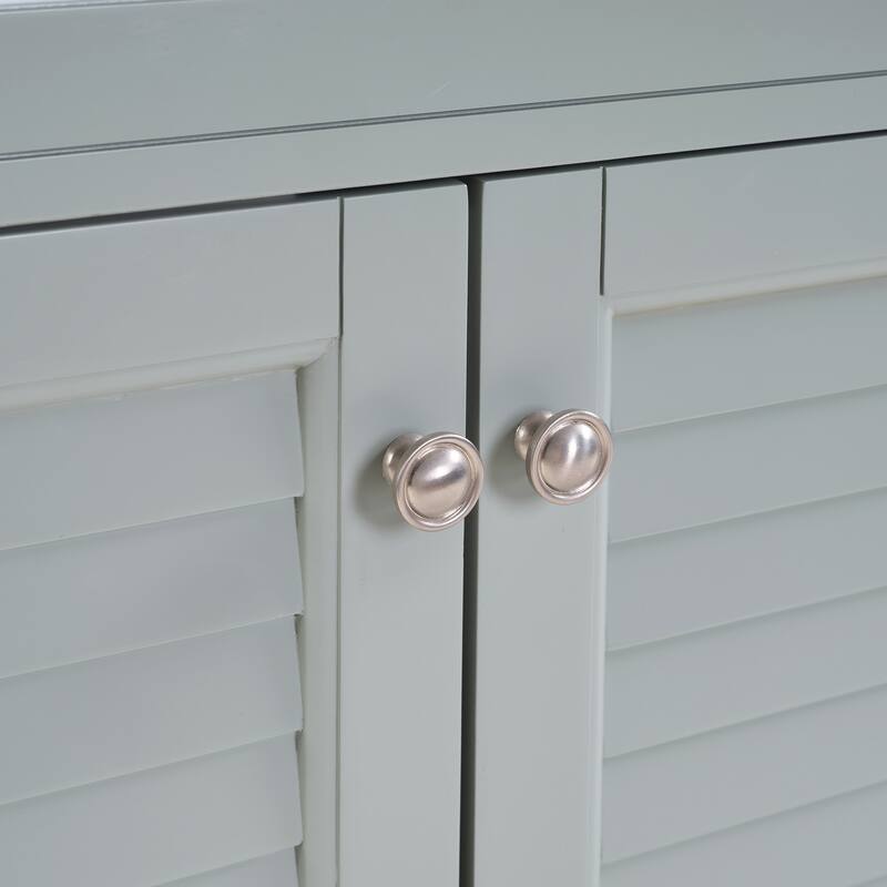 36" Bathroom Vanity With Top Ceramic Art Sink and Artificial Stone Slab, 2-Soft Close Door, Wall-Mounted Mounting Design