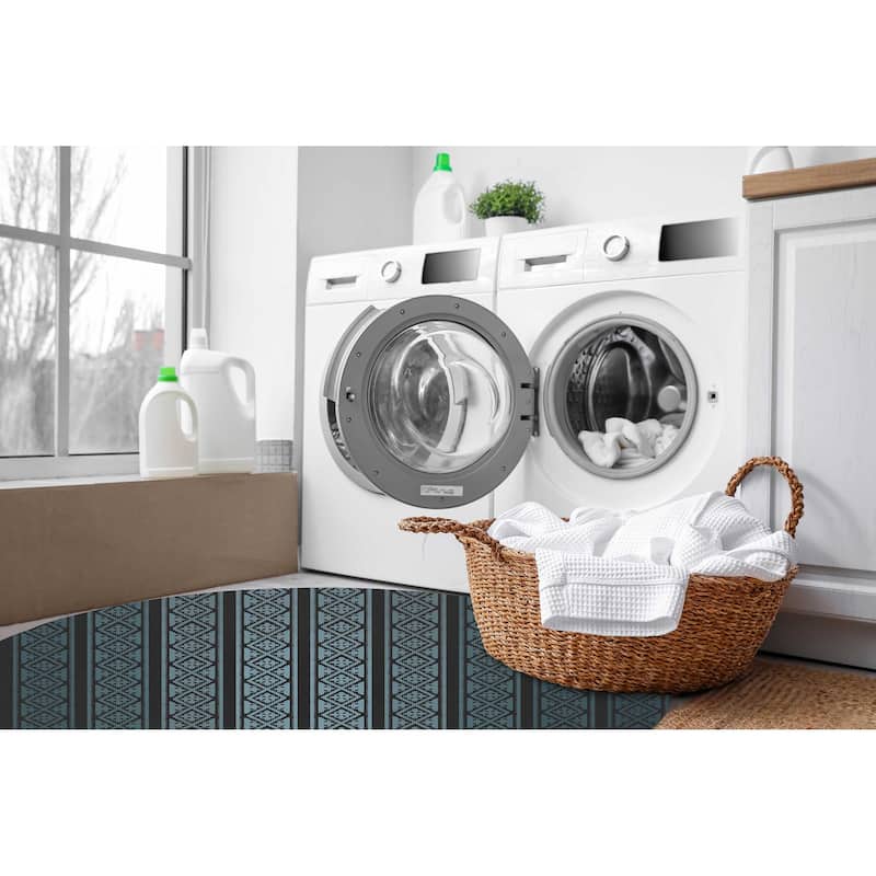 OMBRÉ BOARDERS DENIM Laundry Mat By Kavka Designs - Bed Bath & Beyond ...