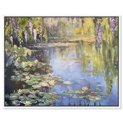 Lily Lagoon II Canvas by Art Remedy