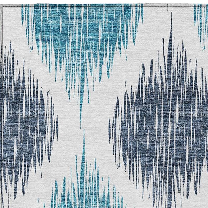 HomeRoots Ikat Transitional Rectangle Outdoor Rug