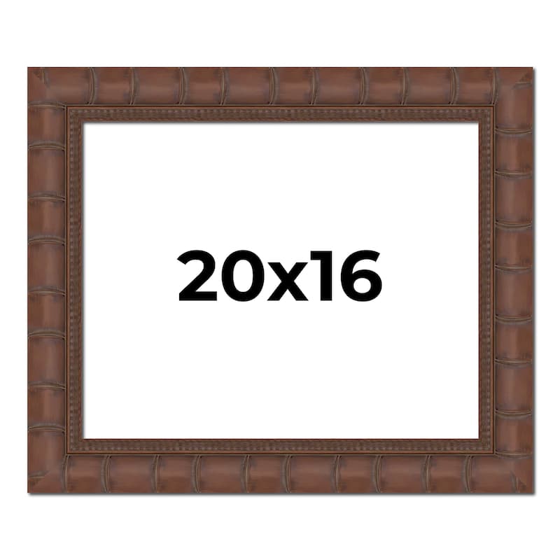 20x16 Frame Pewter Solid Wood Picture Frame Width 1.625 Inches | Interior Frame Depth 0.6875 Inches