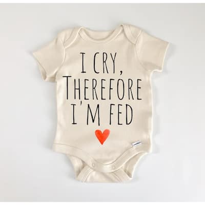 Cry Crying - Baby Boy Girl Clothes Infant Bodysuit Funny Cute Newborn