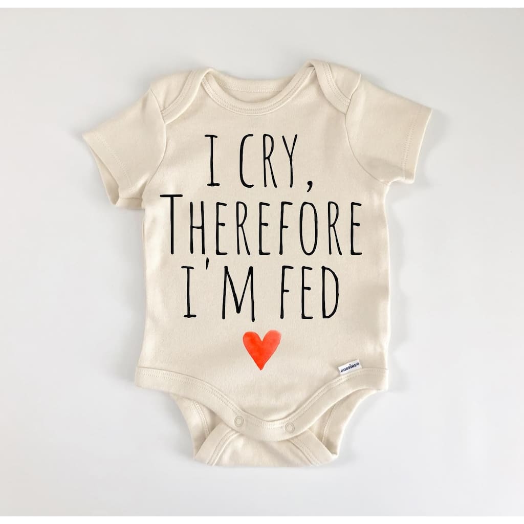 Cry Crying - Baby Boy Girl Clothes Infant Bodysuit Funny Cute Newborn
