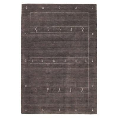Kashkuli Gabbeh Grey Rug 6'7" x 9'8" - 6'7 x 9'8