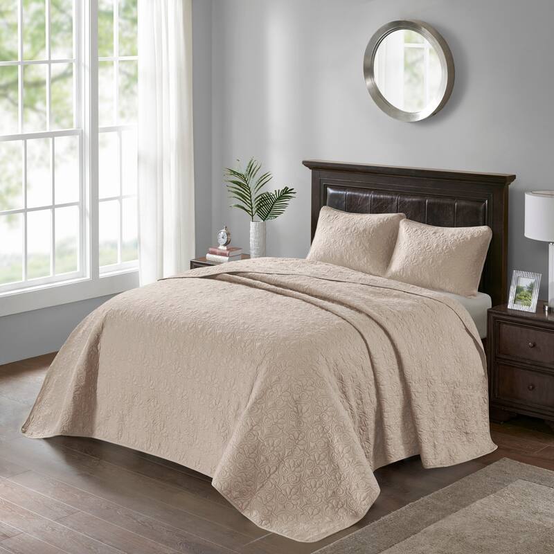 Madison Park Mansfield Reversible Bedspread Set