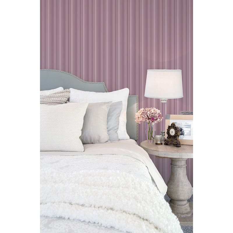 Galerie Wallcoverings Smart Stripes 2 Pinstripe Stripe Vinyl on Non-Woven Matte Wallpaper Roll