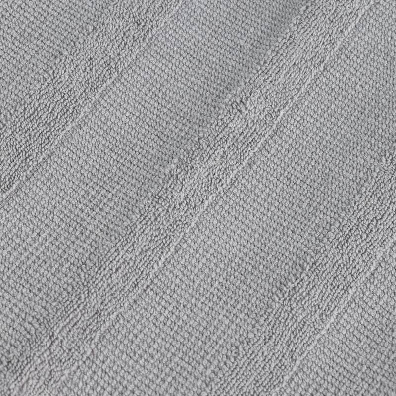 Superior Roma Cotton Assorted Ribbed Solid Towel Set of 12