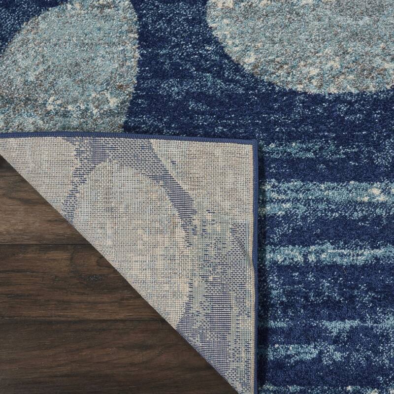 Feyu Power Loomed Abstract Stain Resistant Area Rug By HomeRoots - 87' X '27' X '0.5