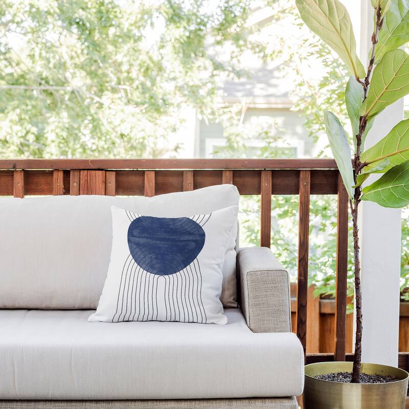 TMSbyNight Blue Perfect Balance Throw Pillow