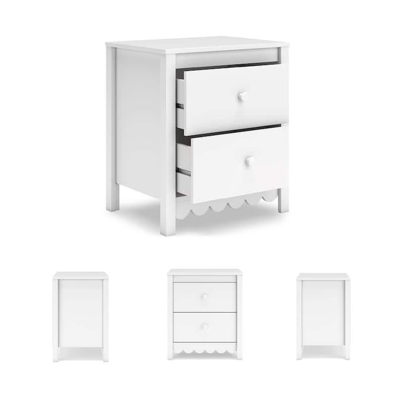 Signature Design by Ashley Hallityn White Nightstand