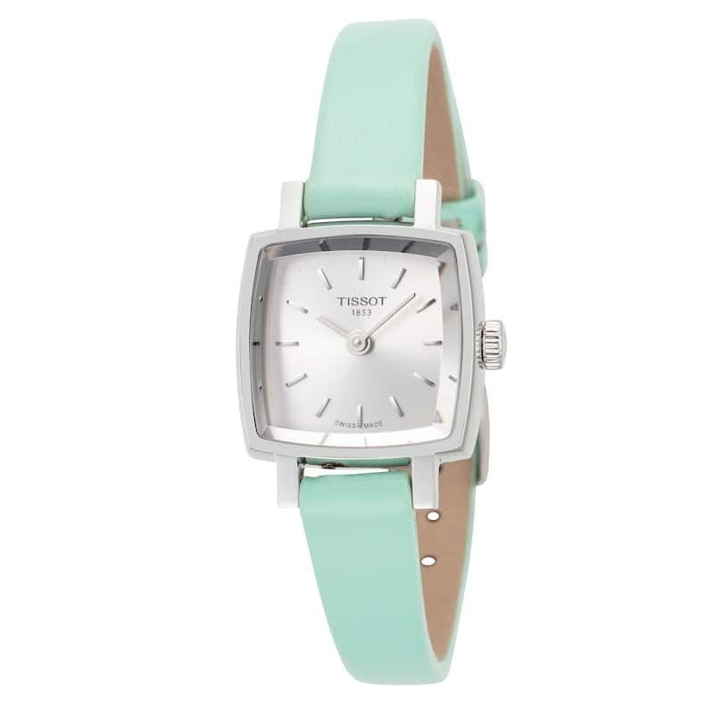 Tissot Women's Lovely Summer 20mm Silver Dial Leather Quartz Watch - Multi - One Size