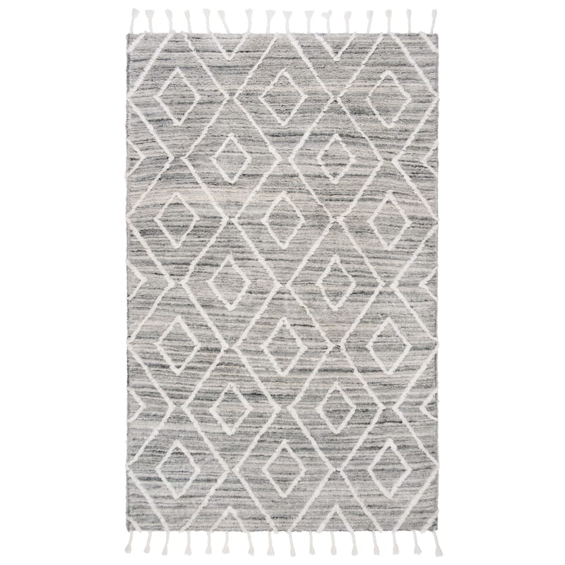 SAFAVIEH Handmade Casablanca Shag Desi Tribal Wool Rug