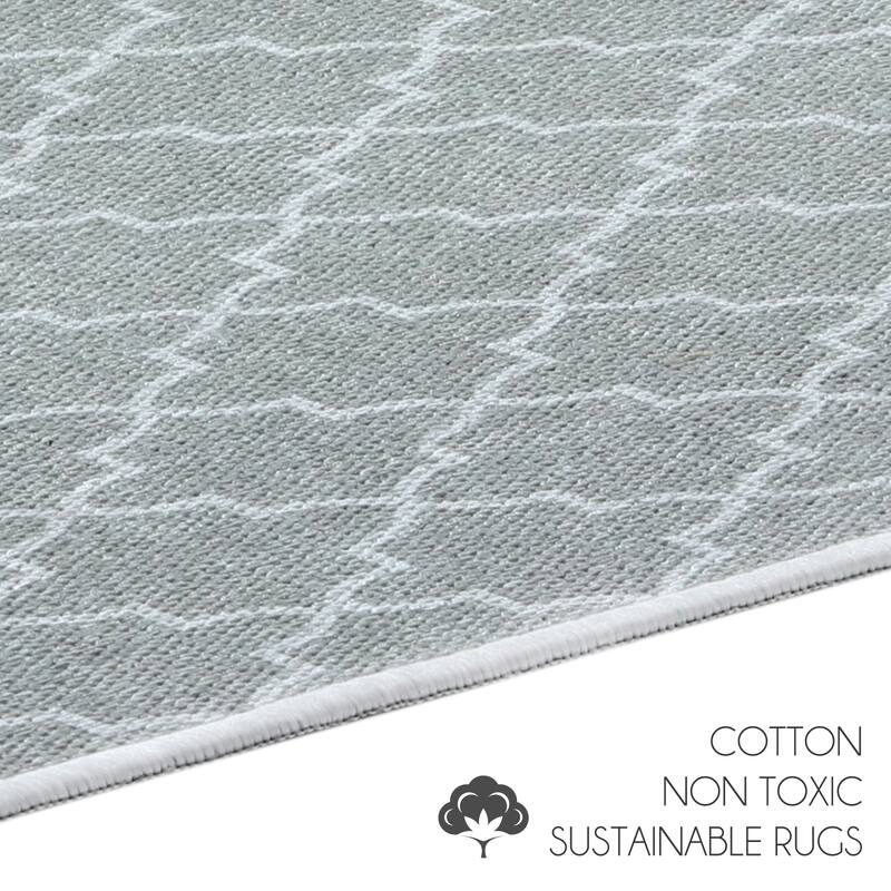 Non-skid Washable Kitchen Runner Rugs (Set of 2) - Set of 44 x 24 and 31.5 x 20 Inches