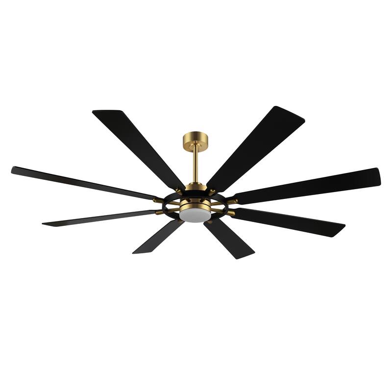 WINGBO 80-inch 8-Blades Indoor DC Motor Ceiling Fan With LED Light and Remote Control