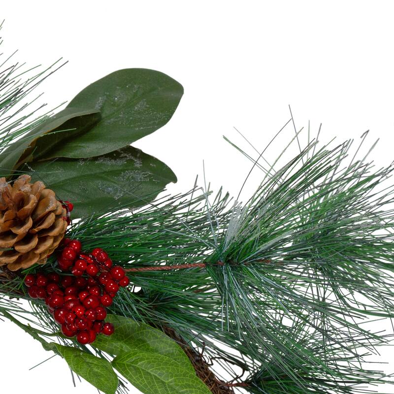 Mixed Pine Berries Artificial Christmas Garland 5' x 6" Unlit
