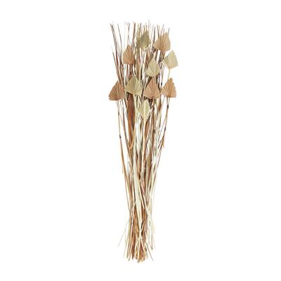 Dried Plant Palm Leaf Tall Home Decor Natural Foliage with Grass - Brown - Roche River Decor