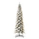 preview thumbnail 31 of 42, Glitzhome Pre-Lit Flocked Pencil Spruce Artificial Christmas Tree with Warm White Lights