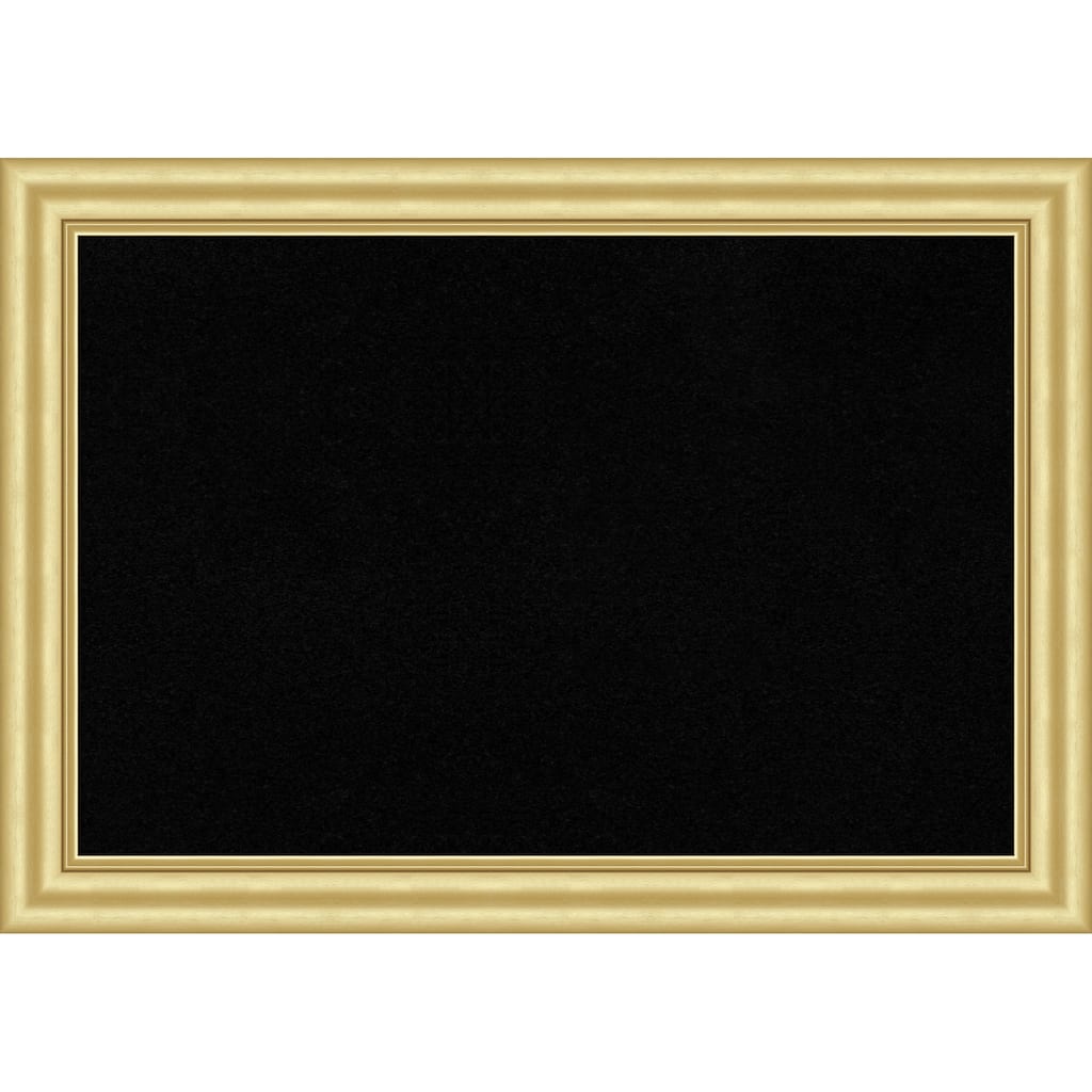 Sophia Gold Framed Cork Board - Bulletin Board, Organization Board, Pin Board