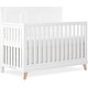 preview thumbnail 1 of 5, Evolur Audrey 5-in-1 Convertible Crib in Stardust - Stardust Stardust 