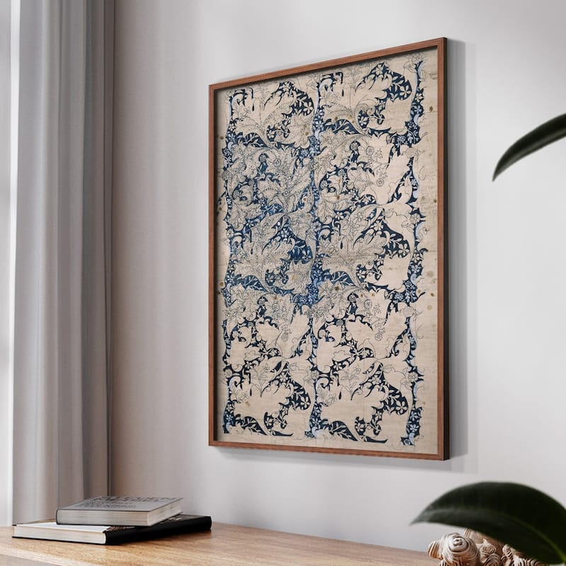 Vintage Abstract Print CXIV -Framed Print