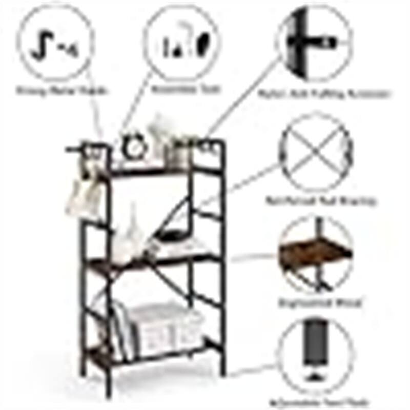 Storage Shelving - 11.8"D x 20.9"W x 41.1"H