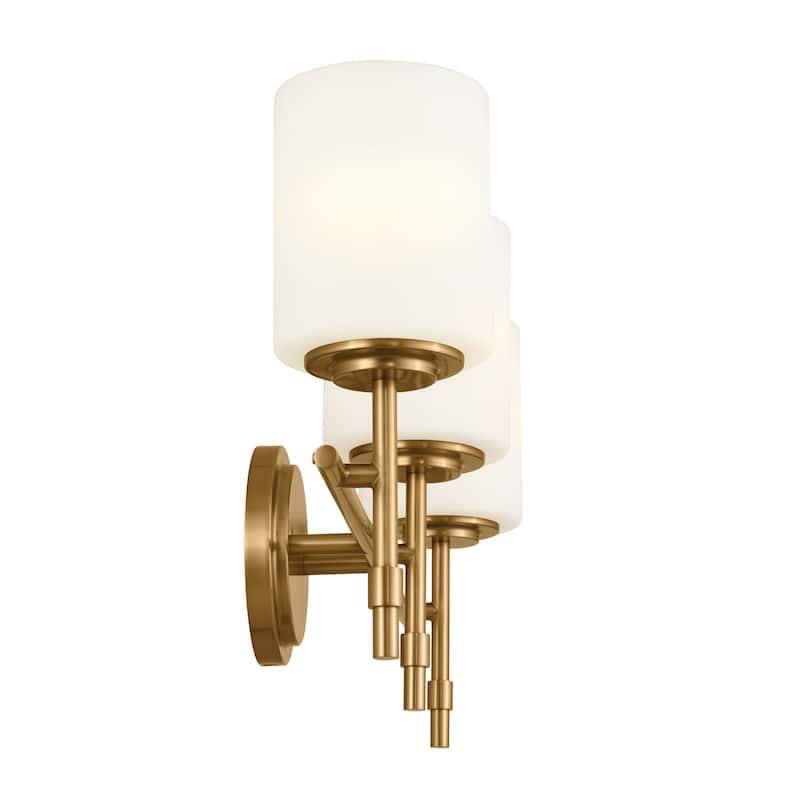 Kichler Lighting Ali 23.25 in. 3-Light Brushed Natural Brass Vanity Light