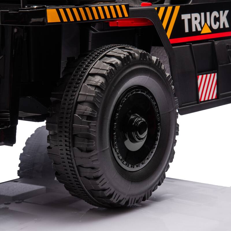 12V Kids Ride On Dump Truck W/Parents Control,2wd,Rear-Wheel Suspension,Electric Dump Bed And Extra Shovel,For Kids 3-5